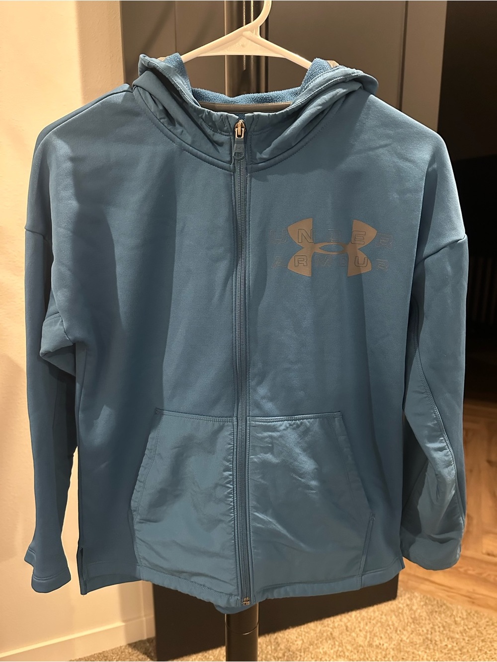 Under Armour Blue Full-Zip Kids' Hoodie